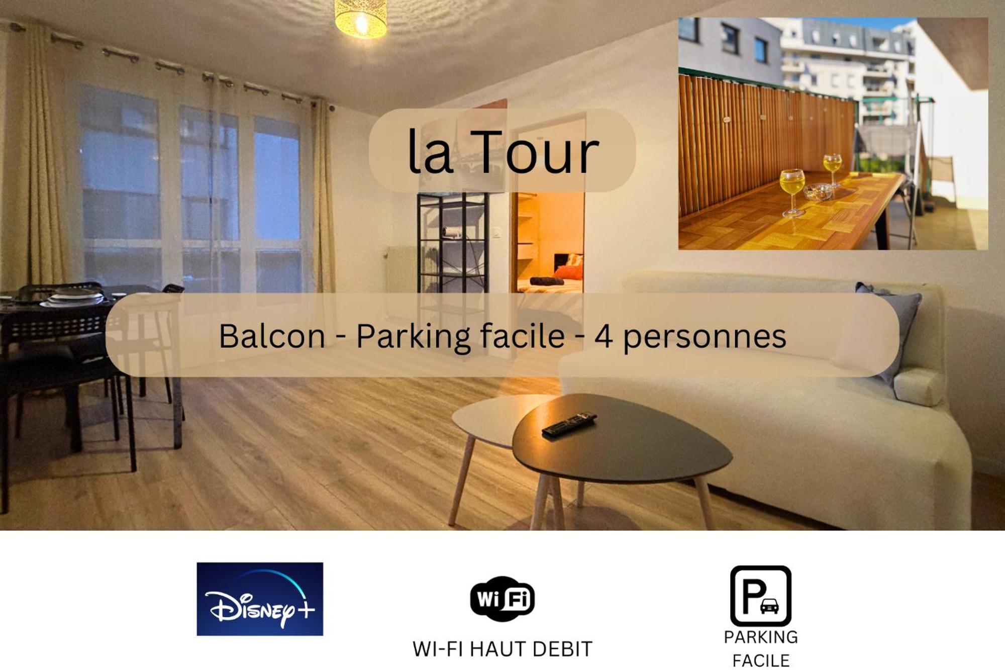 La Tour - Tout Confort - Hypercentre - Balcon #Sirdest Franconville  Exteriér fotografie